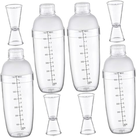 Amosfun Shaker à Cocktail Shaker Mixeur Pour Cocktails Portable Résistant à Usure