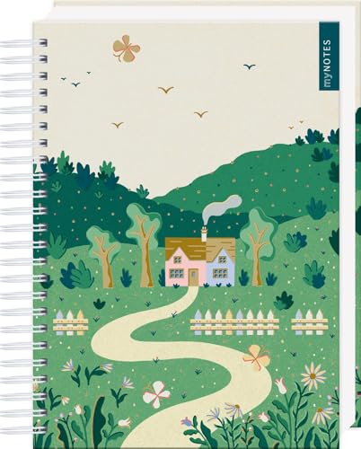 myNOTES Papeterie: Ringbuch Cottage Style: Mein Cottage-Garten: Notizbuch mit Spirale, florales Design, punktkariert, für Kreatives und Erinnerungen (myNotes Ringbuch)