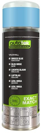 Autotek Professional Exact Match Car Spray Paint - Vauxhall Breeze Blue Aerosol Spray 300ml