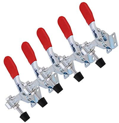 in 5 Pezzi Rapido, Rilascio Orizzontale 5pcs a Levetta Morsetto di Rilascio Rapido Strumento Orizzontale, Utensili Giardino e Manici 227 Kg di Mantenimento di capacità di capacità 227 Kg