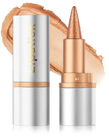 Wasserfester Lipliner, Starry Lip Liner,Long Lasting Tattoo LipLiner, Lip Liner Waterproof Wischfest Feuchtigkeits Glanz,Lippenstift Lipliner Zwe in Einem,Hochpigmentiert Halt Glänzend-05# Goldbrau