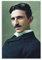 ENQIAOZHANG Leinwandposter 60x80cm Nikola Tesla Decorazione della stanza per i ragazzi Camera da letto Home Music Posters Senza Cornice