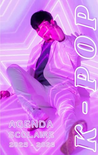 Agenda scolaire 2025 - 2026 : cahier de texte et de devoirs pour étudiants, élèves de primaire, collège et lycée - Couverture k-pop - Parfait pour les fans de k-pop !