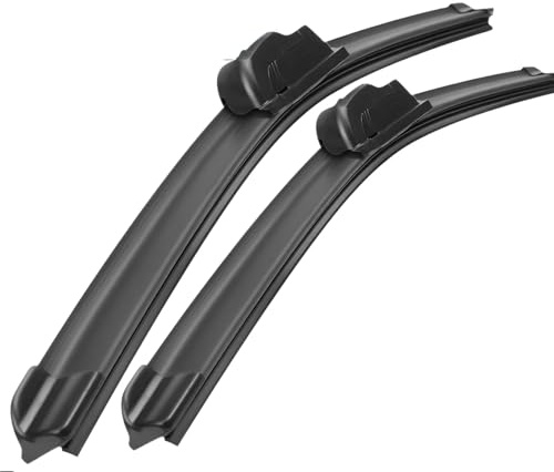 WETCL Wischerblätter für Nissan Micra K12 2002-2019 21+18, Ersatzwischblätter Gummi Dauerhaft Scheibenwischerblätter Auto Zubehör