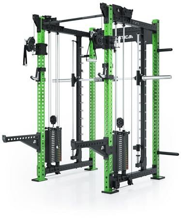 Atletica R8 Bradley Combat | 180kg Weight Stack | Duale Kabelzugstation mit 2x90kg seitlichen Gewichtsblöcken | Modular ausbaubar mit Multipresse und Jammer Arms