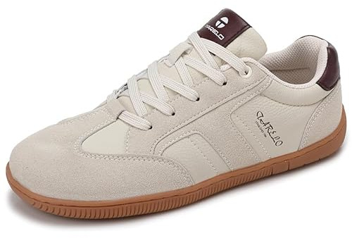 TARELO Chaussures Barefoot Femme Pieds Larges Minimalistes Baskets Zero Drop Légères Antidérapantes Marche Sneakers Mode Taille 36-41