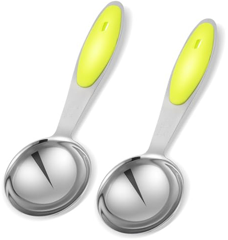 2 Pcs Tablespoon Measuring Spoon, 2tbsp(15ml) Scoop Stainless Steel Tablespoon Measuring for Coffee, Tea, Soup