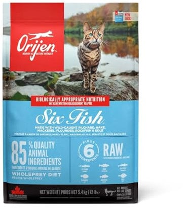 Orijen Six Fish Futter für Katzen und Kätzchen