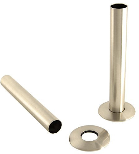 West Radiators SLEEVE-130-SN 130 mm Radiator Valve Sleeving Kit - Brushed Satin Nickel