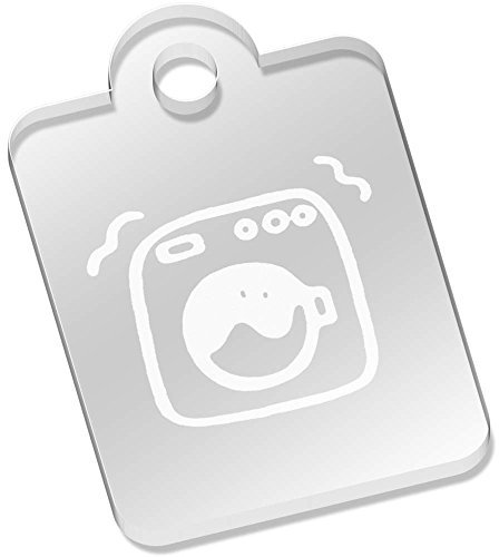 Azeeda 49mm 'Washing Machine' Acrylic Keyring (AK00043702)