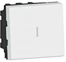 Legrand 077021L Permutateur Mosaic 2 Modules, 10AX, 250V, Blanc