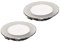 2x LED-Einbauleuchten NIX 2W, 150LM, 220V, integrierter Transformator, ultraschlanke Innenleuchten, IP44 Klasse II, gleichmäßiges weißes Licht, Ø 72mm – Höhe 14mm