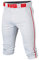 Easton Herren Einfarbig Baseball-Hose, Weiß/Rot paspeliert, Large