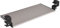 FIX&EASY Tastaturauszug klemmbar mit Tastaturablage 600X400mm alu silber Dekor, Tischklemmen höhenverstellbar schwarz, Schienen verzinkt 400mm, Auszug für Tastatur Maus Keyboard und Laptop Ablage