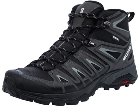Salomon X Ultra Pioneer Mid ClimaSalomon Waterproof Herren Wanderschuhe, Alle Wetterbedingungen, Sicherer Fußhalt, Stabil und gedämpft, Black, 44