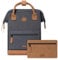 Cabaïa - Adventurer Rucksack London Maxi 23L - Wasserabweisend - Laptopfach bis zu 15 Zoll - 2 Vordertaschen - vegan zertifiziert - Rucksack für Reisen und Arbeit, Damen & Herren - Grau