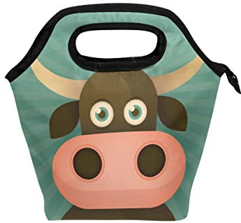 AAHENPAI Happy Birthday Animals Lunch Tote Bag Isolierte Thermo Cooler Neopren Frauen Handtaschen für Arbeit Picknick