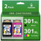 KNOWINK 301 XL 301XL Patronen Kompatibel für HP 301 Druckerpatronen Multipack Schwarz Farbe für HP Envy 4500 4502 4504 5530 5534 DeskJet 2540 2620 2050 OfficeJet 4630 2620(2-Pack)