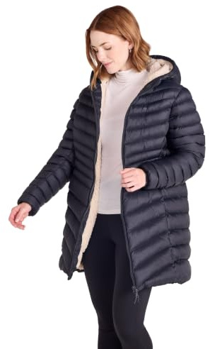 Mountain Warehouse Florence Womens Fur Lined Padded Jacket - Thermal tested -40°C Puffer Coat with Microfibre Insulation - Autumn, Winter, Outdoors & Travelling