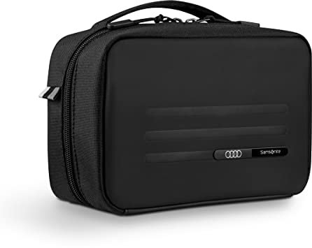 Audi 3152202000 Waschtasche Kulturtasche Weekender, schwarz, mit Audi Ringe Logo