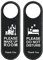 QOXEZY Do Not Disturb Signs Door Knobs Hanger Pendant Cleaning Label Make up Room Door Hanger Sign Plastic Door Knob Hanger Sign for Office Hotel Home Makeup Room