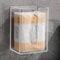 XNSHUN Elegante Transparent Kosmetiktuch Box, Wandmontierte Tissue Box Acryl Tücherbox, Serviettenbox Ohne Nägel, Servietten Organizer Für Küche Badezimmer Toilette