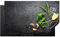 KitchenYeah© Herdabdeckplatte Einteilig Ceranfeld Abdeckplatte für Induktionsschutz Ceranfeldabdeckung Vinyl Herdabdeckplatten Limette - Kräuter - Gewürze - Grün - Beton - 91.6x52.7 cm