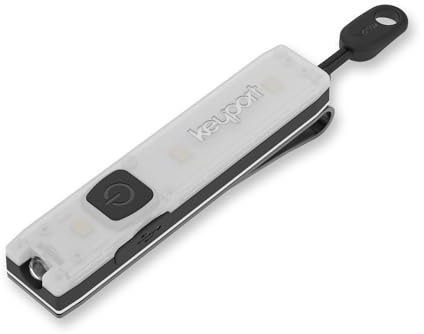 Keyport Pocket Flare 2.0 Mini Flashlight - Rechargeable Keychain Flashlight with Pocket Clip | Small Flat Pocket Flash Light | USB Flashlight | Ideal Purse Light | EDC LED Light w/Beam & Lamp