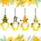 Bee Garden Gonk, Bumble Bee Gnome Pendentif avec Lampe,Spring Gonk Bumble Bee Gnomes Gonks Gnome Statue Bee Gnome Spring Decor Doll Ornaments Indoor Spring Decor for Home (01)