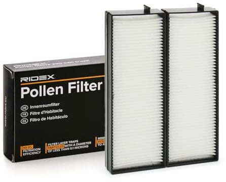 RIDEX Filtro abitacolo 424I0182 Filtro antipolline Filtro particellare Altezza: 20 Larghezza: 85 Lunghezza: 260
