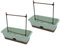 Fioriera da balcone, 2 pezzi, rete a doppio strato resistente alle intemperie per erbe (GREEN)