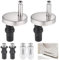 6pcs Toilet Seat Fittings - Premium Material Soft Close Hinges, Screws and Washers for Toilet Seats, Durable Toilet Seat Accessories