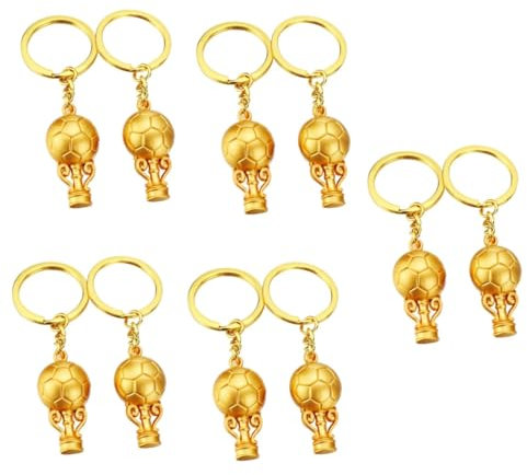 VANZACK 10 Stk Schlüsselanhänger Einzigartiger Fußballanhänger Mini-fußball Fußball-partygeschenke Auto Schlüssel Halter Dekorativer Fußball-anhänger Für Fußballfans Zinklegierung