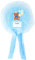 Fiocco Nascita Bimbo Azzurro Coccarda Nascita Esterno Fiocco Orsetto Bambino con Nome Scrivibile Decorazione Bomboniere Nascita Battesimo da Appendere Porta Finestra (Blu)