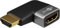 goobay 72010 Adaptateur HDMI coudé 90° Horizontal/coudé 8K @ 60 Hz et 4K @ 120 Hz HDMI mâle vers HDMI Femelle 48 Gbits Extension Adaptateur/HDR, Arc, doré