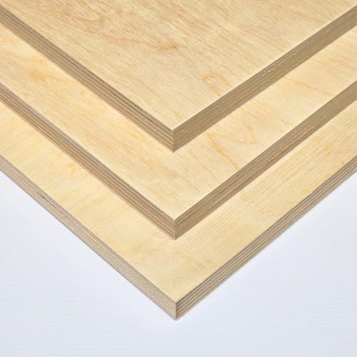 AtHaus® Compensato Multistrato 15mm | Compensato di Betulla | Pannelli in Legno | Tagli Disponibili: 100x10 cm