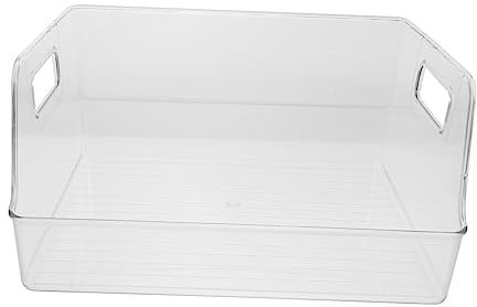 Yardenfun Transparente Cd-aufbewahrungsbox Studenten-cd-Box Büro-bücherbox Desktop-aufbewahrungsbox Bürobedarf Durchsichtiger Schallplatten-Box Transparent