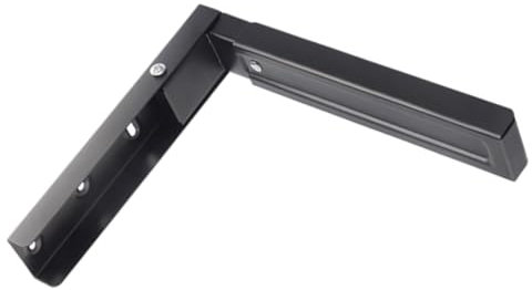 HOMOCONO 1 Set Microwave Oven Stand Microwave Shelf Rack Oven Stand Shelf Retractable Bracket Microwave Wall Shelf Folding Microwave Wall Support Frame Microwave Wall Mount Steel Black