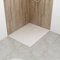 WITEN&NOCK SMC Duschwanne 100x80cm weiß Brausewanne Duschtasse extra flache Steinoptik Antirutschfür Duschkabine Duschwand