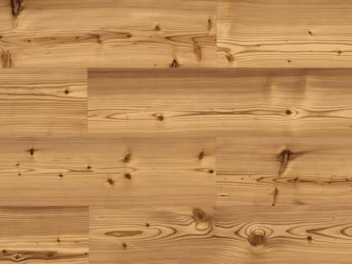 Granorte Korkboden Natur mit integrierte Kork-Dämmung zum klicken, Bodenbelag 8,5mm, Landhausdiele Korkoberfläche, Fußwarm Kork-Fußboden klicksystem, 1Paket(2,03m²)-DESIGNTrend Lärche Spice