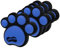 Milisten 4 Stück Ski-Aufkleber Winterbrosche Skizubehör Cartoon-Snowboards Ski-Anti-Rutsch-Aufkleber ski zubehör Skifahren zubehör außen Snowboard-Anti-Rutsch-Kissen Körper Kieselgel Blue