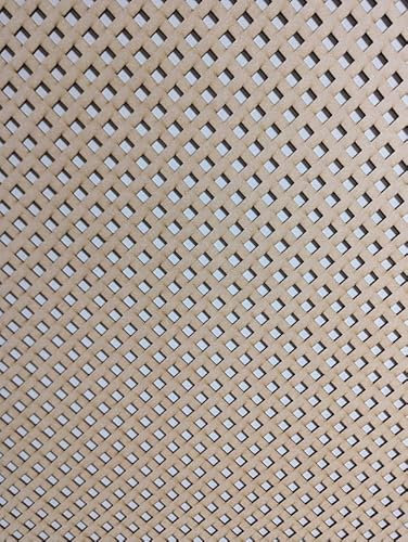 Nevada Diamond Pattern Decorative Panel, Wall partition, Nevada Radiator Cover Grid, Furniture Decoration, Laser Cut from 3 mm Thick MDF Board (Size 1200mm x 620mm) (003AP).