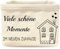 Joycabin Brotkorb - Geschenk Umzug, Brotkorb Stoff, Einzugsgeschenke Brottasche für Frauen Männer, Viele schöne Momente IM NEUEN ZUHAUSE Brötchenkorb