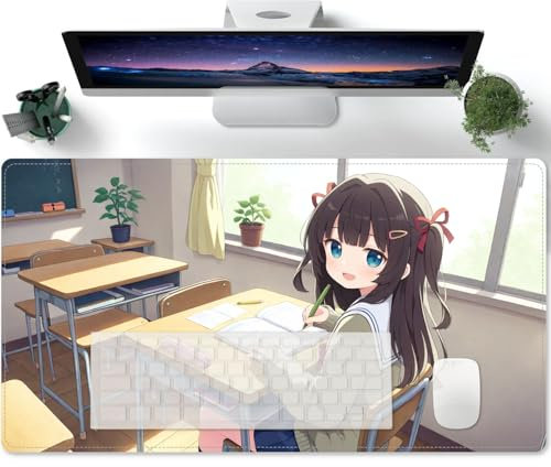 Large Mouse Pad Anime Waifu XXXL Non-Slip Rubber Base Extra Cool Computer Desk Pad Gamer Accessories 600x300x3mm