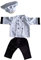 Säuglingsfotografie Outfit Cook Hat Tops Hosen Outfit Set Foto Posieren Kleidung 0-2m Baby Koch Kostüm Neugeborene Dusche Geschenk