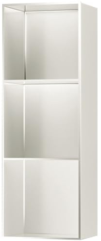 ASumPio Rechteckige Duschregalnische, Vertiefte Wandduschnische, Aufbewahrung Über Dem Badezimmerregal, Matte Toilettenpapierhalter Für Shampooseife,Beige-28X90X12.5cm-11X35X5in