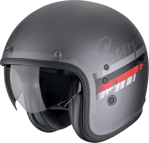 SCORPION BELFAST EVO ADONIS Matte Silver-Red L