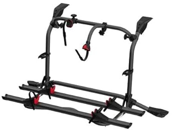 Fiamma Fahrradträger, für VW T6, Schwarz, Aluminium/Edelstahl, 67-82x153x85 cm, 14 kg, Erweiterbar, 60 kg Traglast, Hecktürmontage