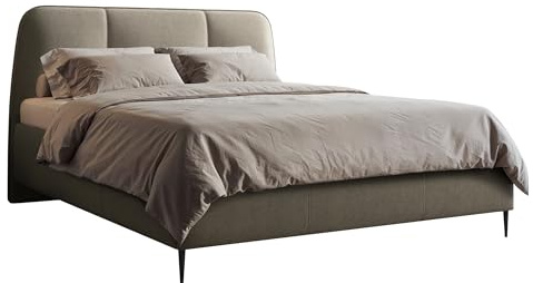 Mirjan24 Polsterbett Onuzo mit Bettkasten, modernes Doppelbett inkl. Lattenrost, Elegantes Bett mit gepolstertes Kopfteil, Verschiedene Größen (Margo 227.01, 180 x 200 cm)