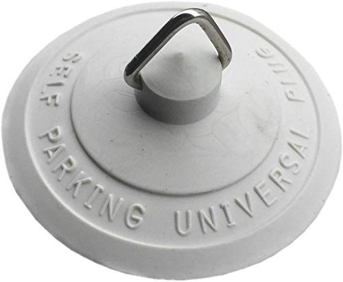 Fort Fasteners Jilton Type Bath - Basin Self Parking Plug Universal 55mm White Premier 4 Plugs
